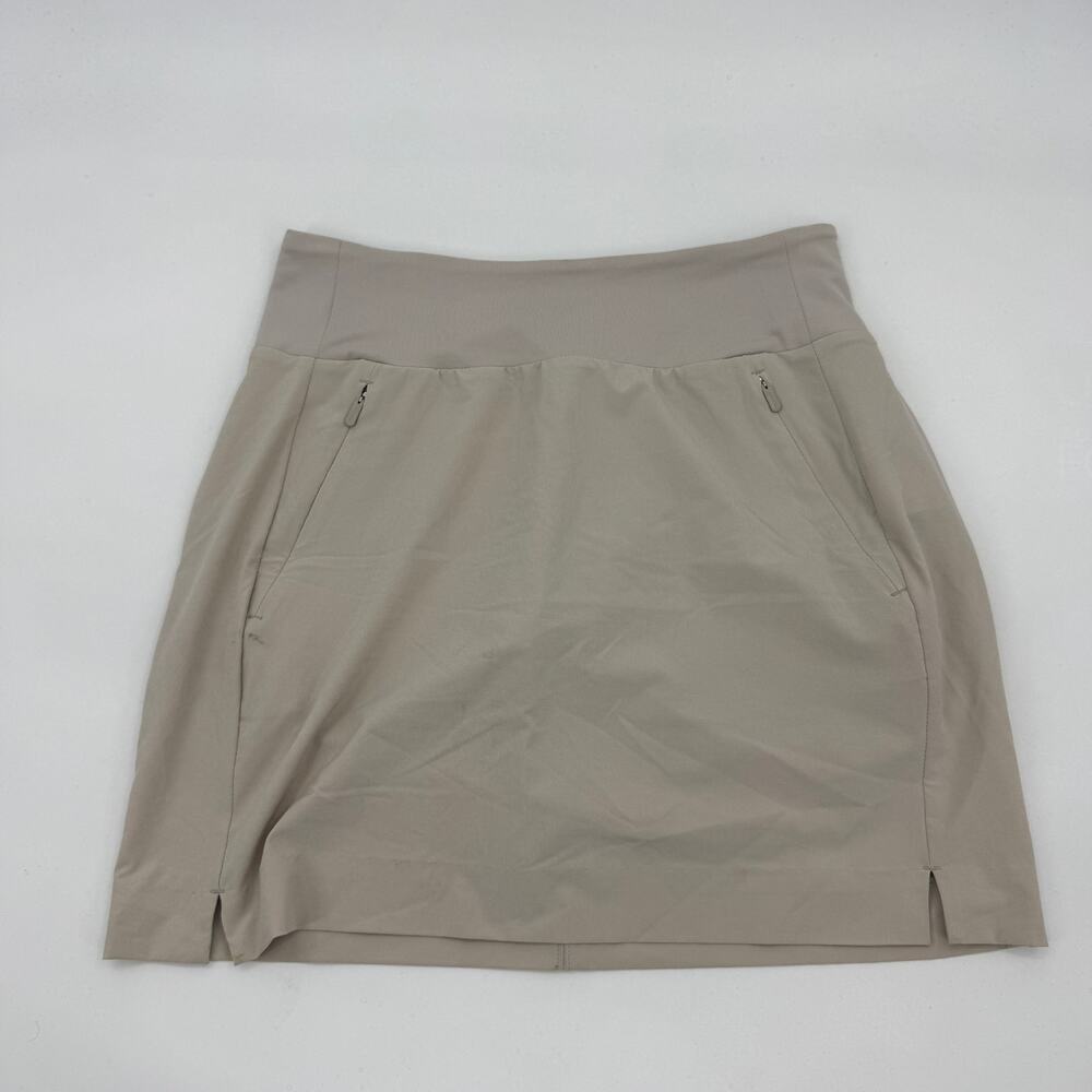 ATHLETA Women Soho Skort Size 0 Tan Athletic Shorts Skirt Tennis Run Athletic